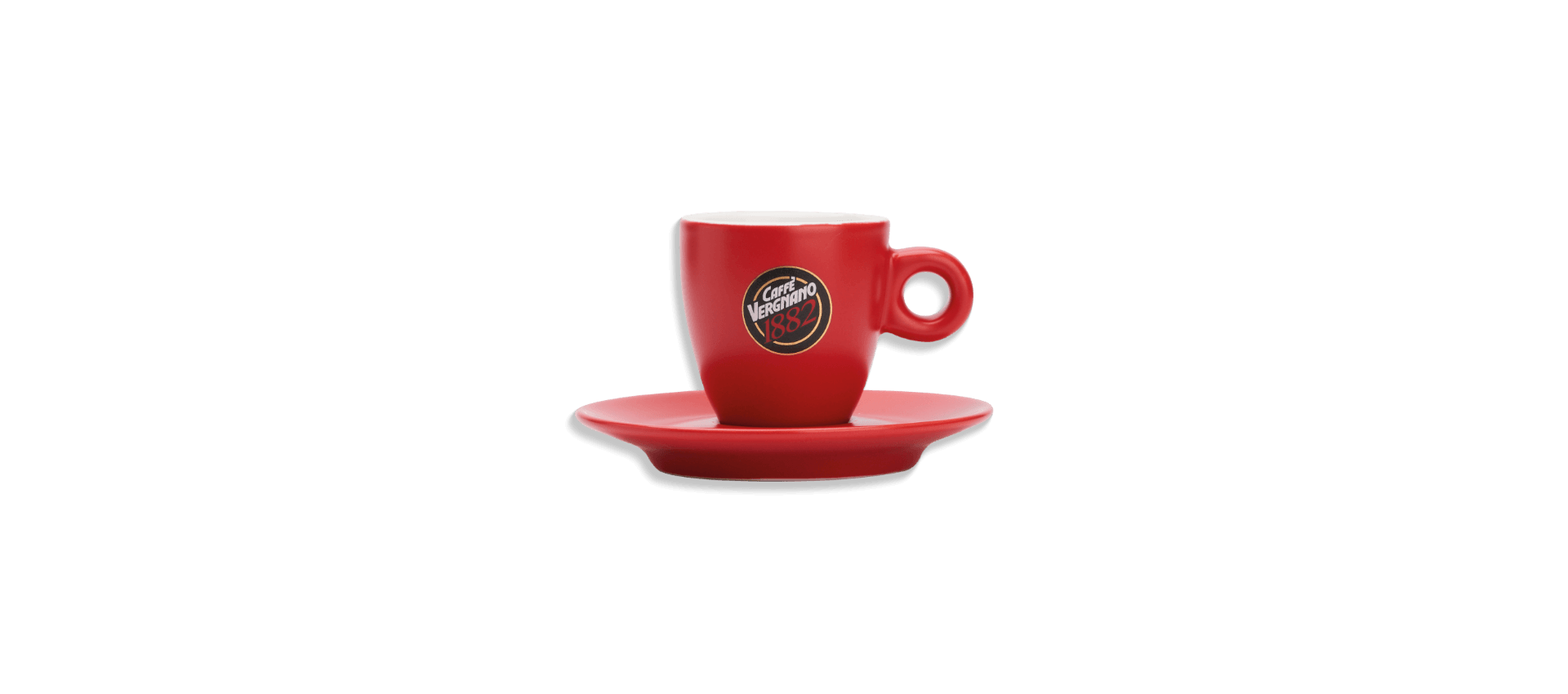 Set da 6 tazzine rosse Vergnano