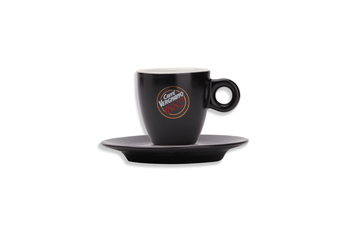Set 6 Tazzine Caffè Vergnano Nere