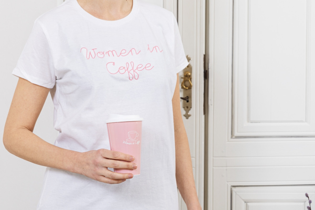 T-shirt Women In Coffee taglia L